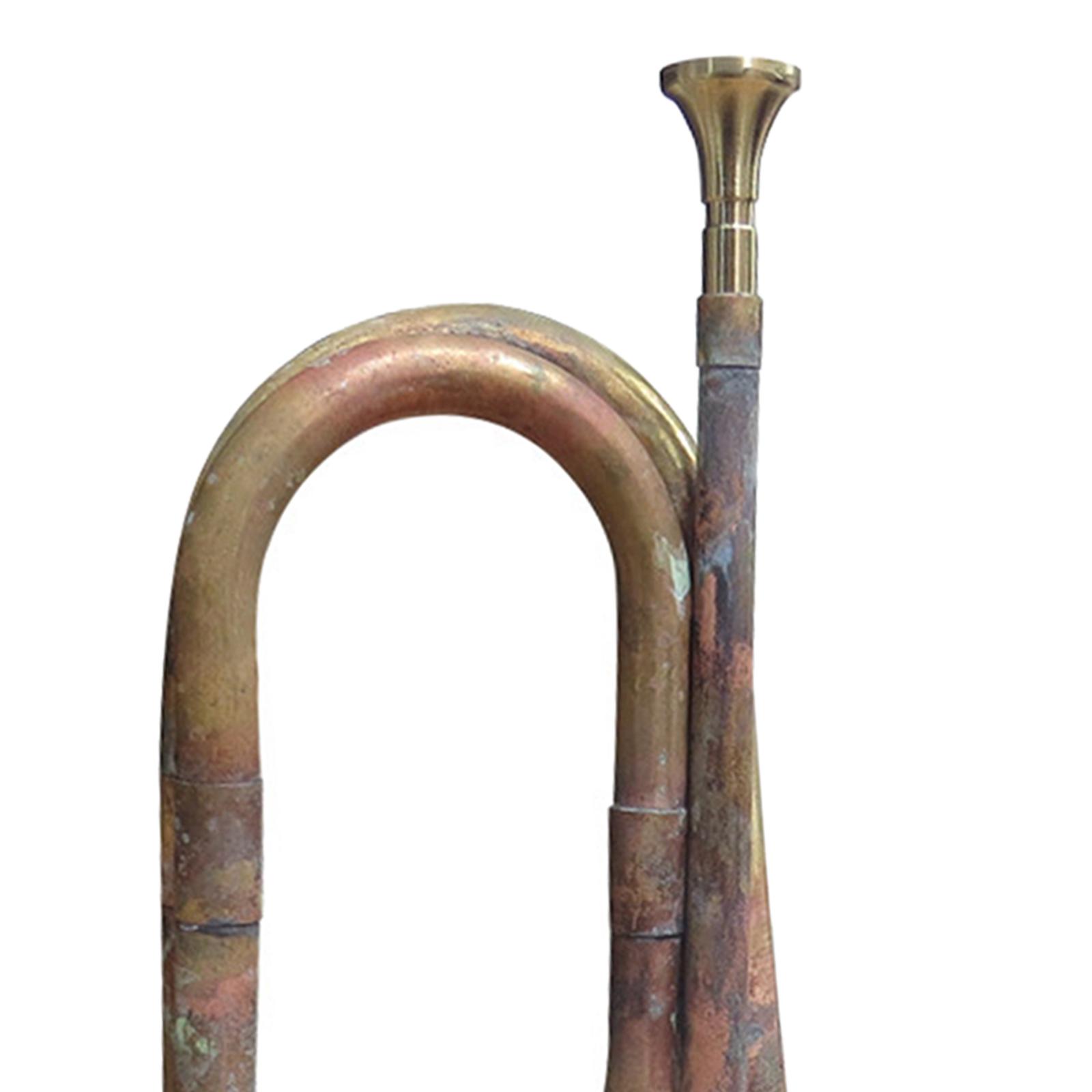 Musical Instrument Bugle - Trumpet Blowing Bugle with Mouthpiece 12.60inch