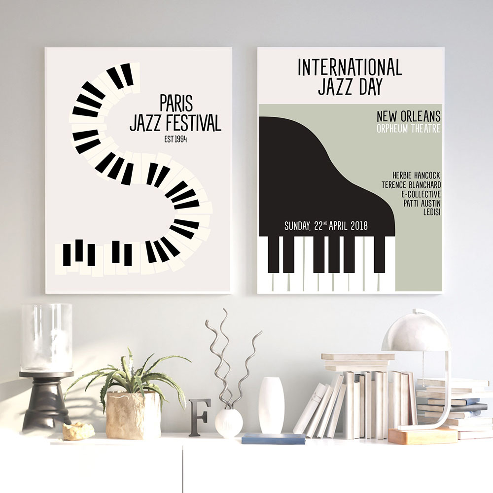 Vintage Gallery Canvas Paintin - Picture Of Musical Instrument ulasan dan harga