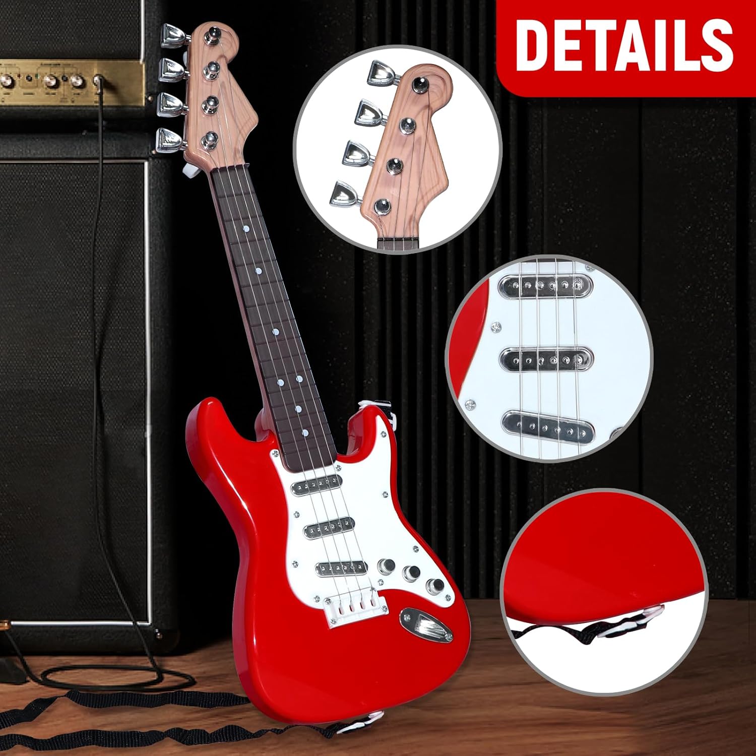 Kids Electric Guitar Toy - 4-S - Musical Instrument Harmonium ulasan dan harga